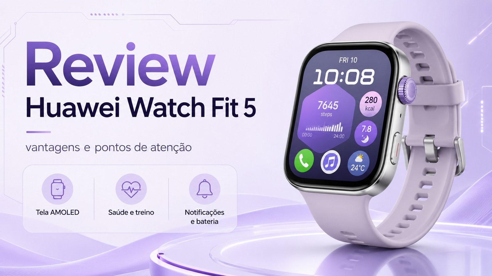 Huawei Watch Fit 5 é bom? Review, vantagens e pontos de atenção