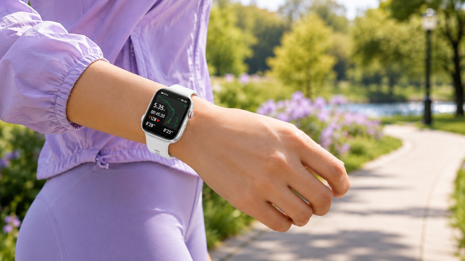 Huawei Watch Fit 5 em uso para treino